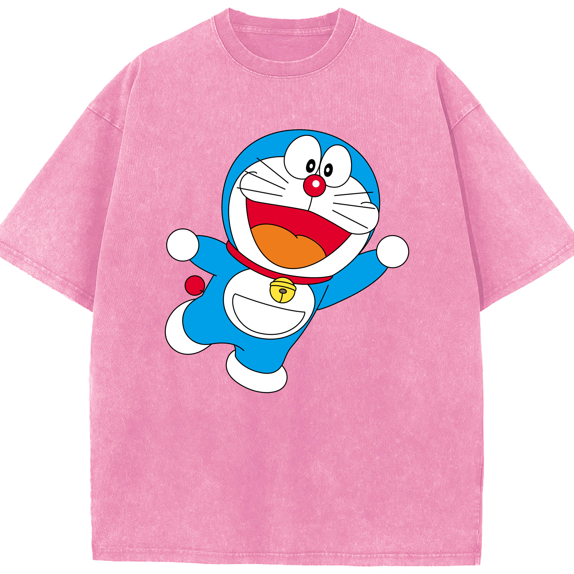 （画像用） ドラえもん Doraemon 綿100% ヴィンテージ風 半袖Tシャツ（フロントプリント）